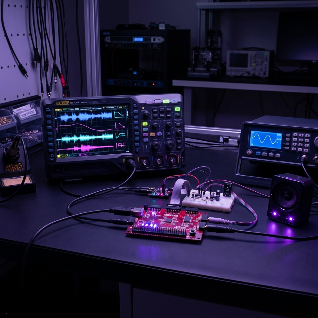 Real-time FIR audio filter on Basys-3 FPGA