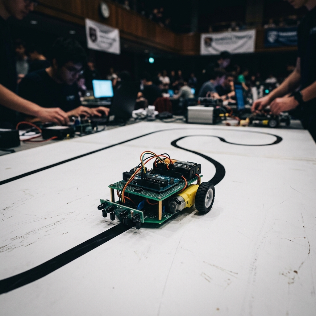 Line follower robot for IIT Bombay Techfest